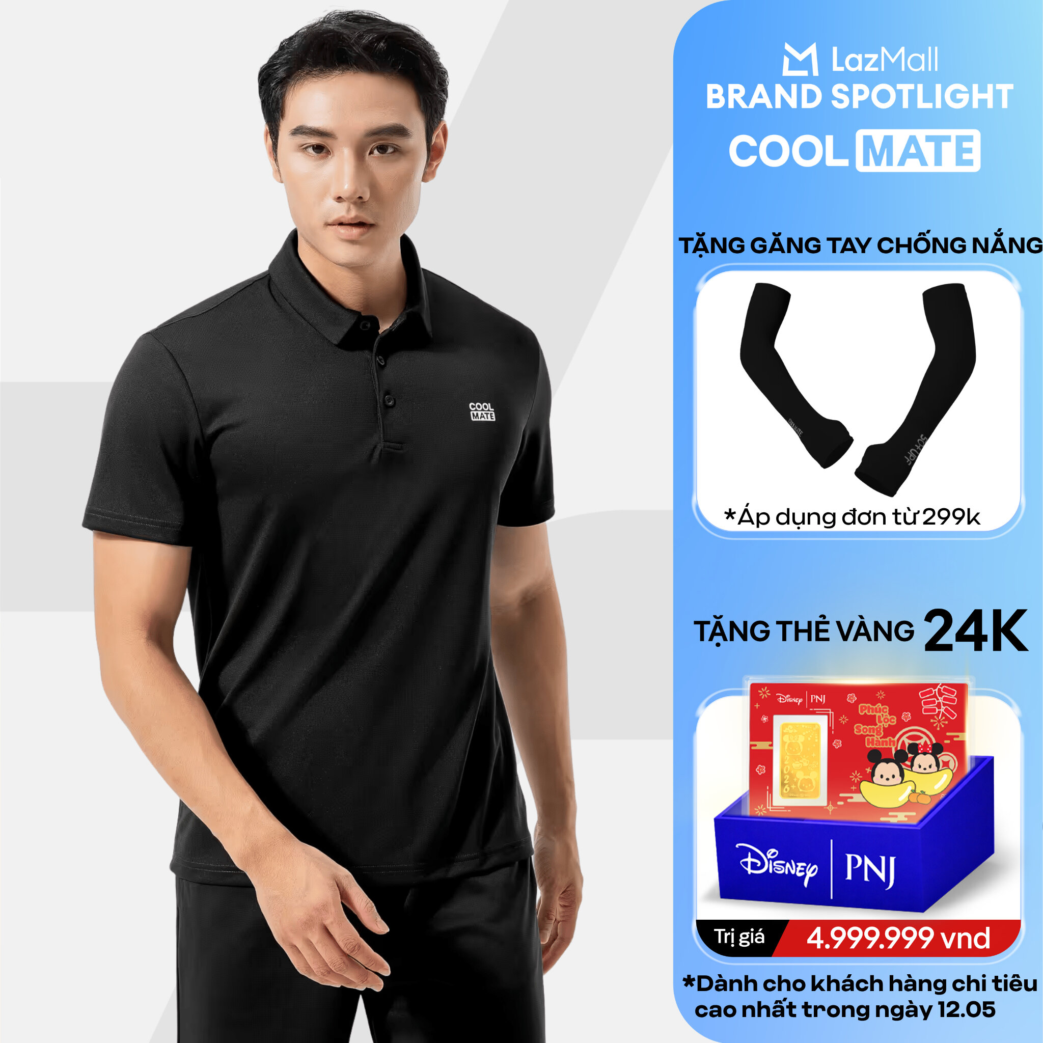 [DUY NHẤT 12.05 TẶNG QUÀ ĐƠN TỪ 299K]Áo Polo thể thao nam ProMax-S1, áo tập Gym, chạy bộ , Pickleball, Tennis thoáng khí, thấm hút tốt Logo Coolmate