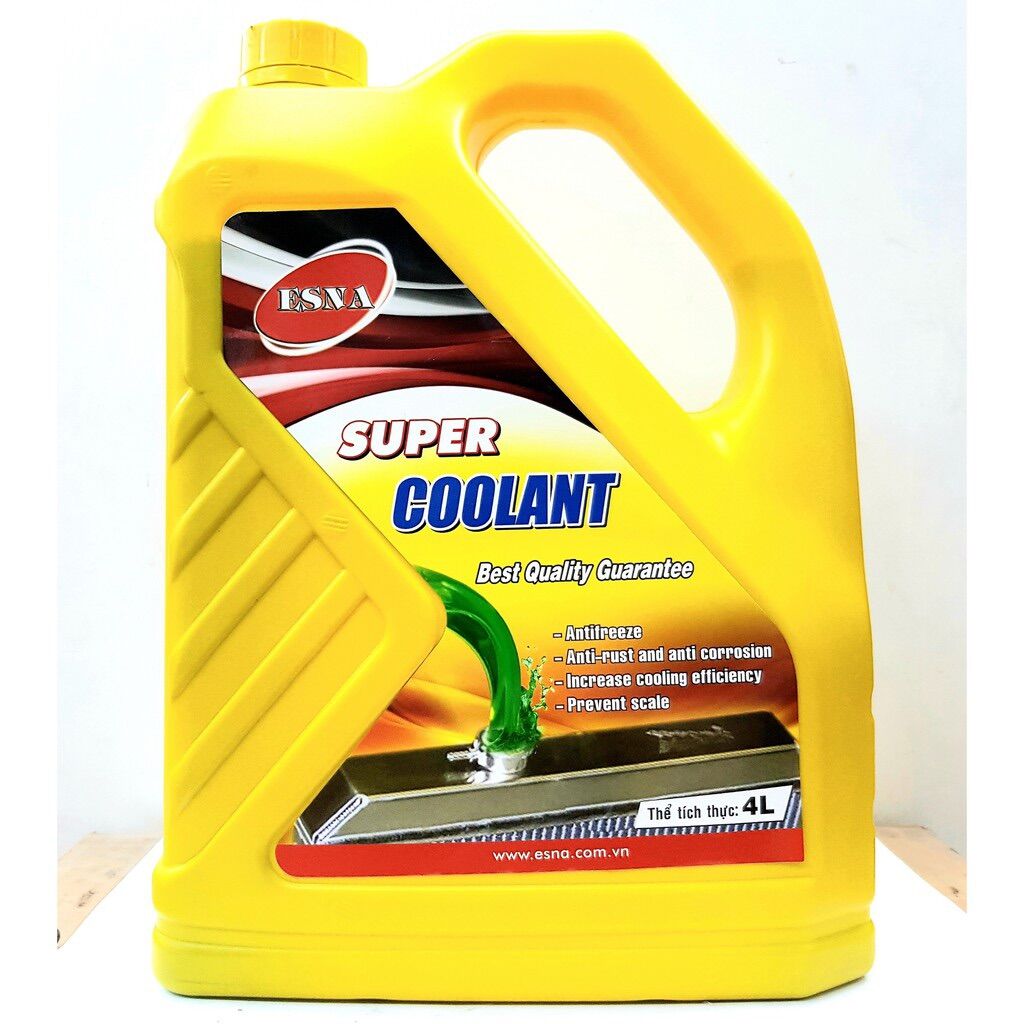[HCM]Nước làm mát động cơ Esna Coolant 4L MÀU XANH