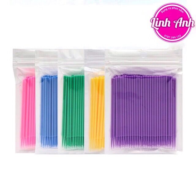 Bịch 100 tăm bông ủ tê dạng gói túi
