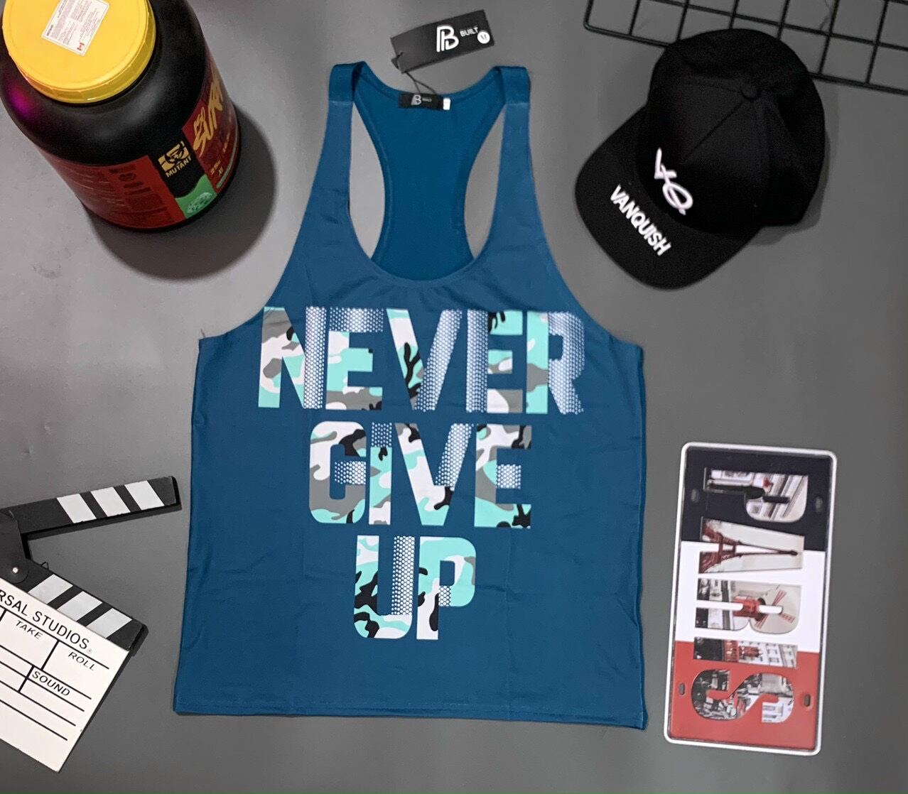 [giảm sốc] áo thun ba lỗ gym nam phom body cực chất