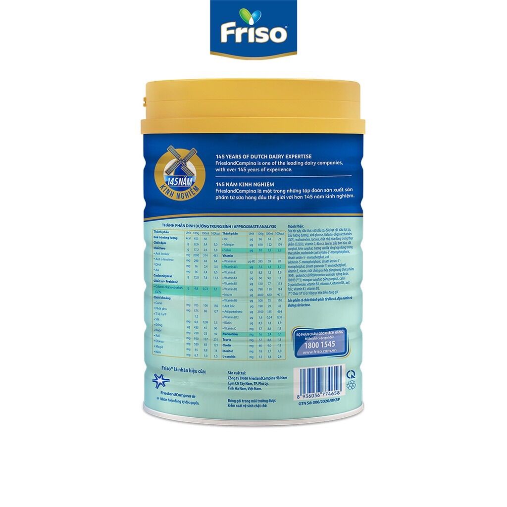 Sữa bột Friso Gold 4 (Date 06-2023)