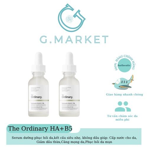 The Ordinary - Hab5 Serum Dưỡng Ẩm Phục Hồi Da The Oridnary Hyaluronic Acid B5