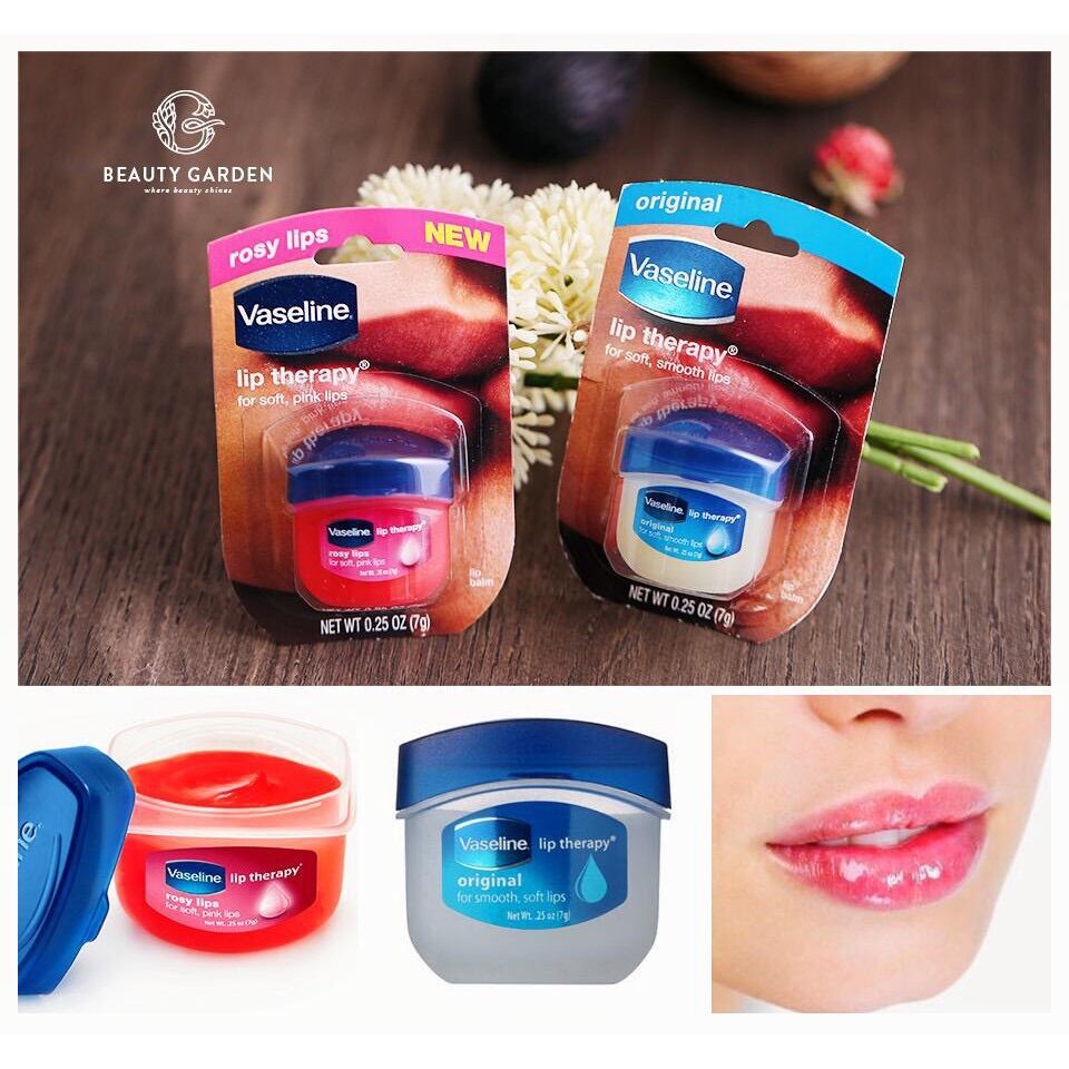 Dưỡng Môi Hồng và Mềm Vaseline Lip Therapy 7g