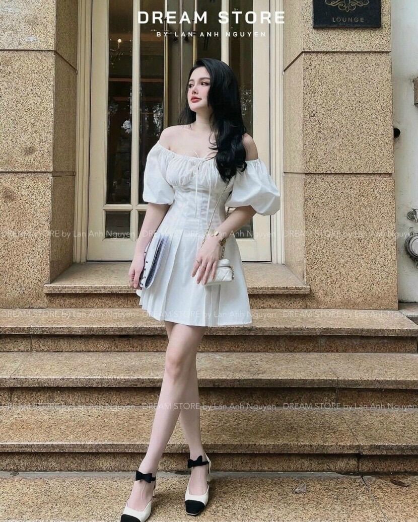 (SHOP BIGSIZE nữ 50kg đến 90kg) ĐẦM TRỄ VAI TAY PHỒNG