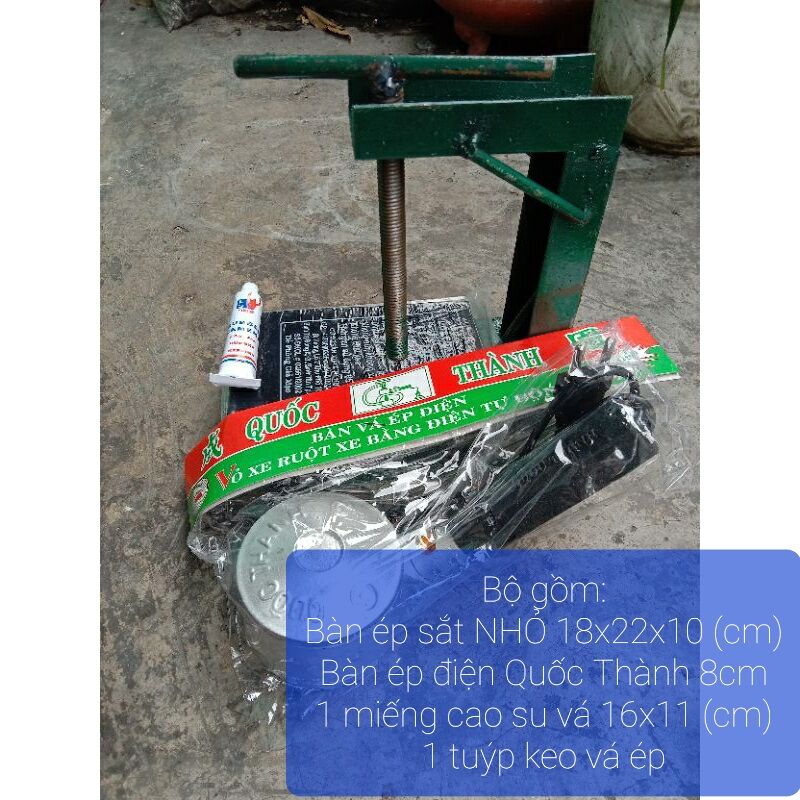 Bộ Vá Ép Điện Vỏ Xe - Ruột Xe - Khbved003