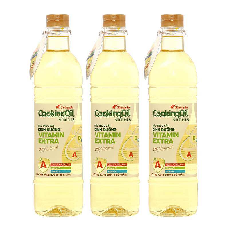 Dầu Ăn Tường An CookingOil Nutri Plus Xanh 1L