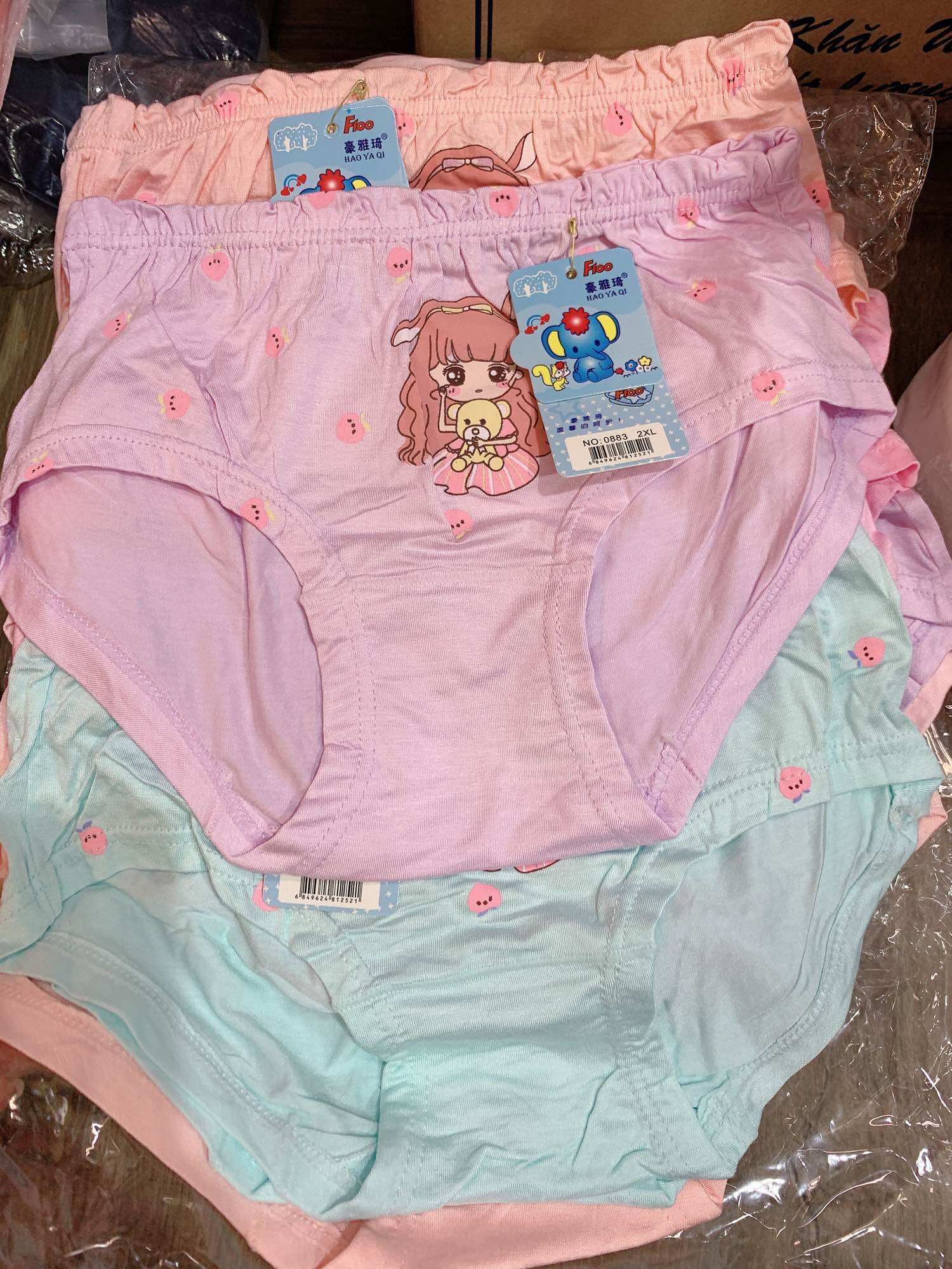 Set 5 quần chip cho bé 25-40ki