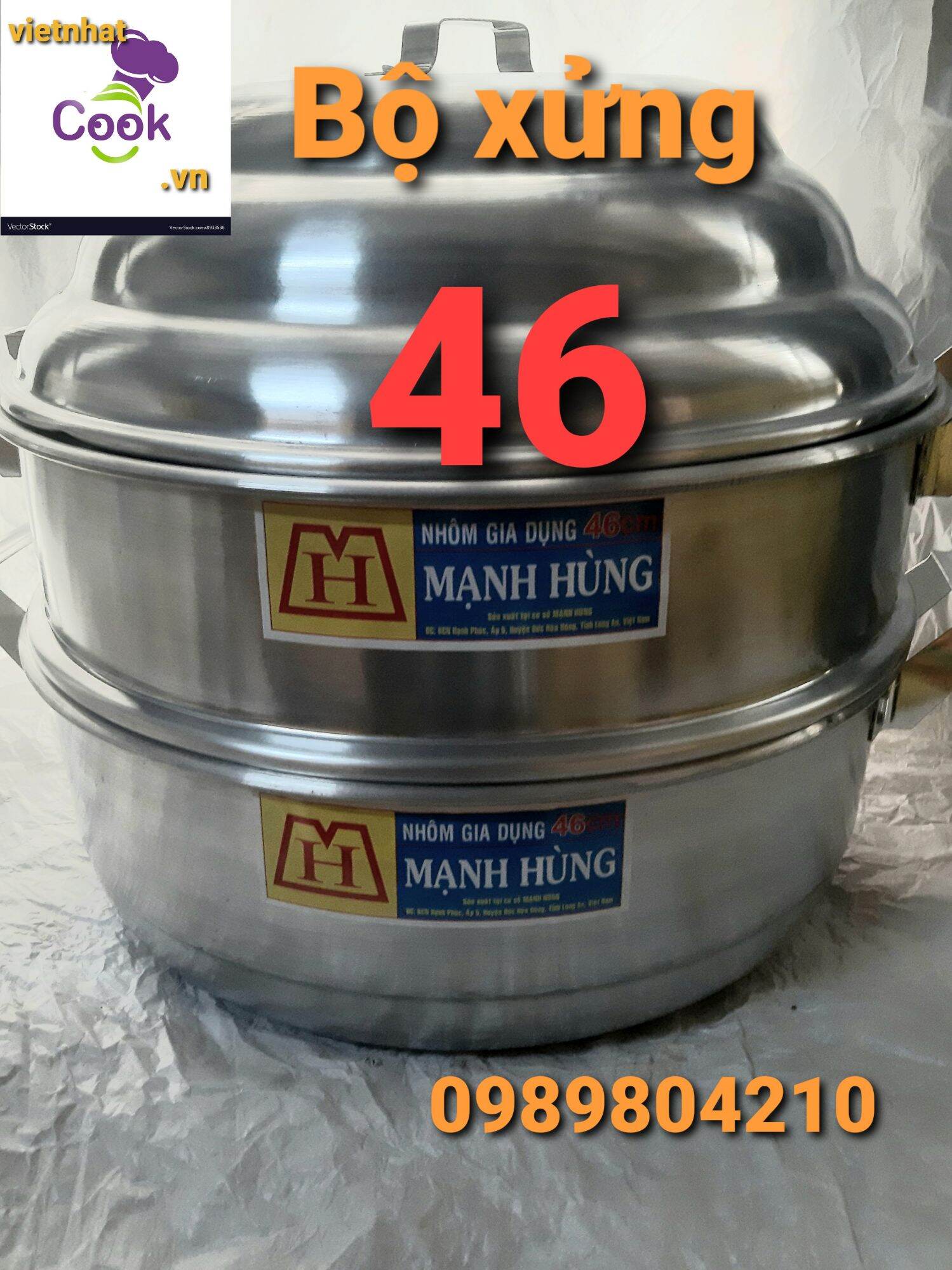 Xửng hấp nhôm Mạnh Hùng size 46cm