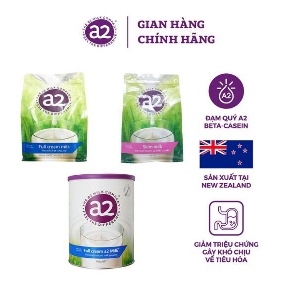 SỮA A2 FULL MILK LON 850GR