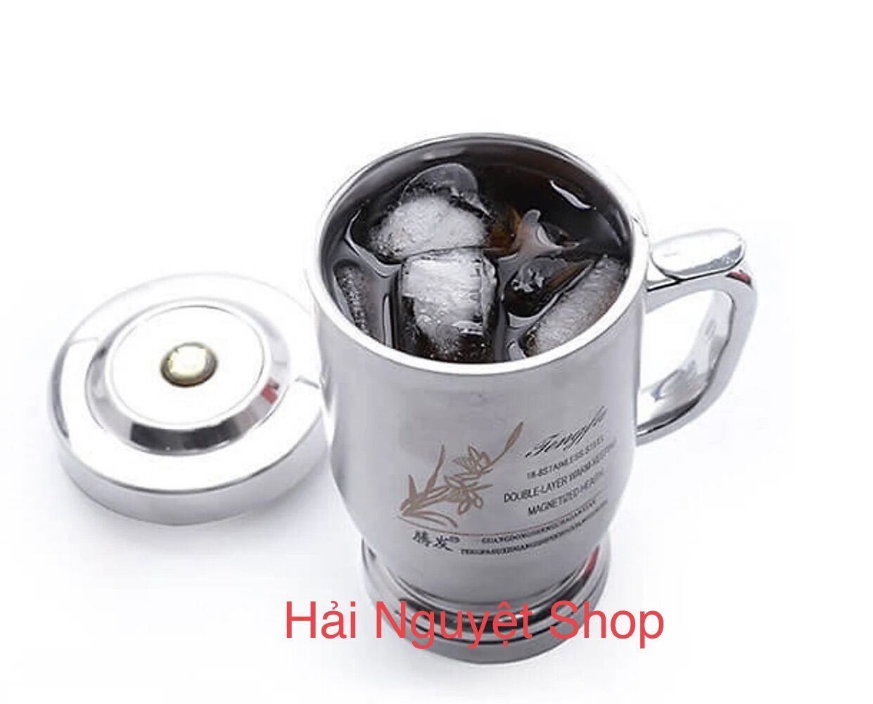 Ly Inox Giữ Nhiệt 500ml - Có Tay Cầm