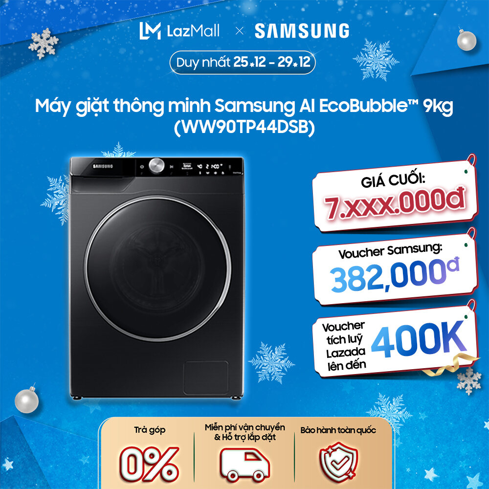 Máy giặt thông minh Samsung AI EcoBubble 9kg WW90TP44DSB