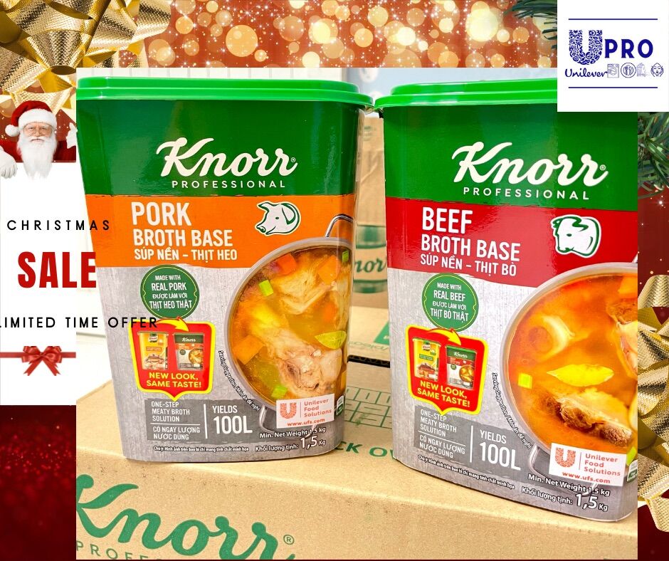 Súp Nền Thịt Heo Knorr 1.5kg (Mới)