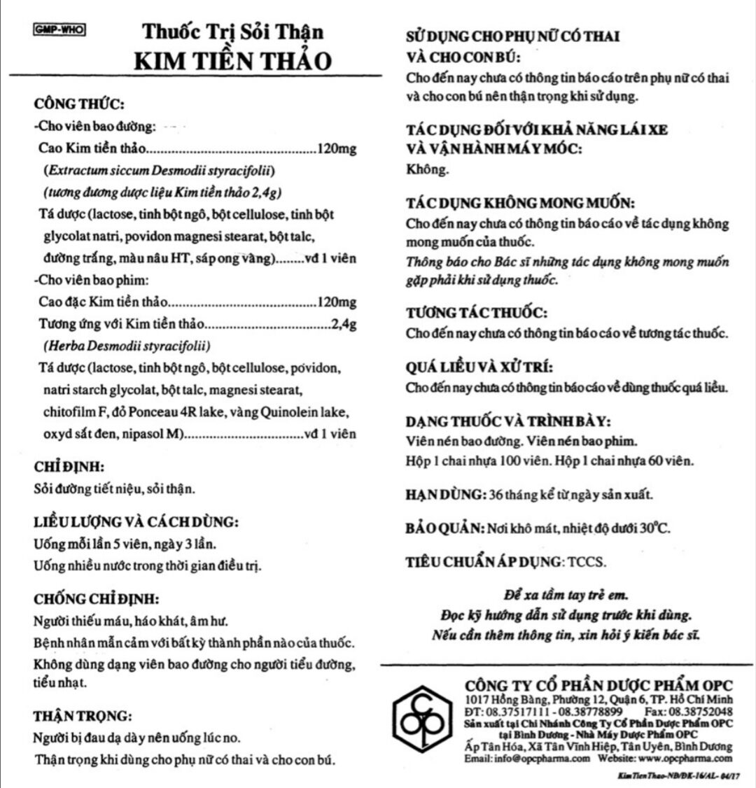 KIM TIỀN THẢO OPC