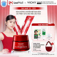 Kem dưỡng giúp cải thiện trọn 16 dấu hiệu lão hóa, giảm nếp nhăn, sáng da, dùng ban đêm Vichy Collagen 16 Night 50ml