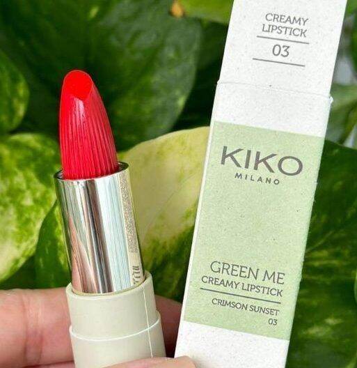 Lipstick organic 96% ingredients derived natural Kiko new green me matte color lipstick 103 -105