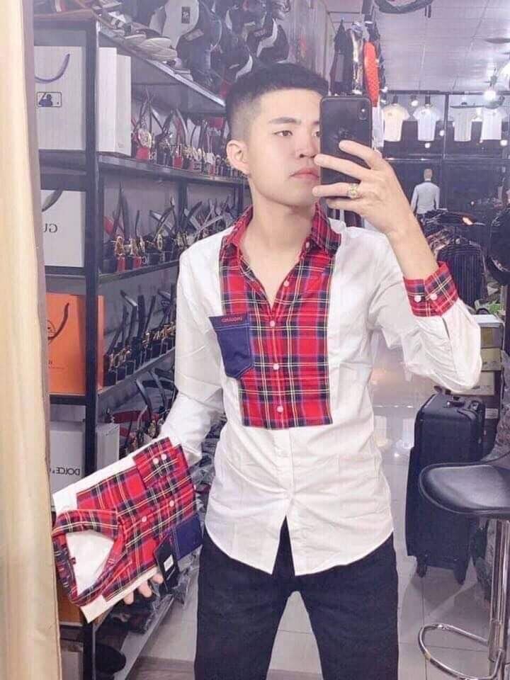 Áo sơ mi nam BBR trắng dài tay phối họa tiết in nhiệt mẫu mới nhất cao cấp AHFASHION