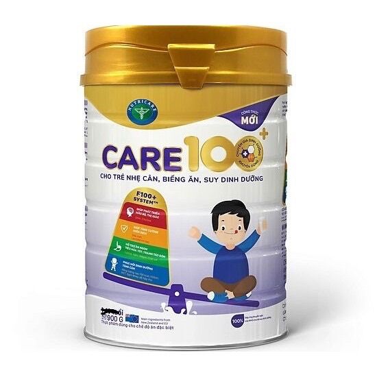 Sữa bột Care 100+ Nutricare 900g (CAM KẾT CHÍNH HÃNG, DATE MỚI)