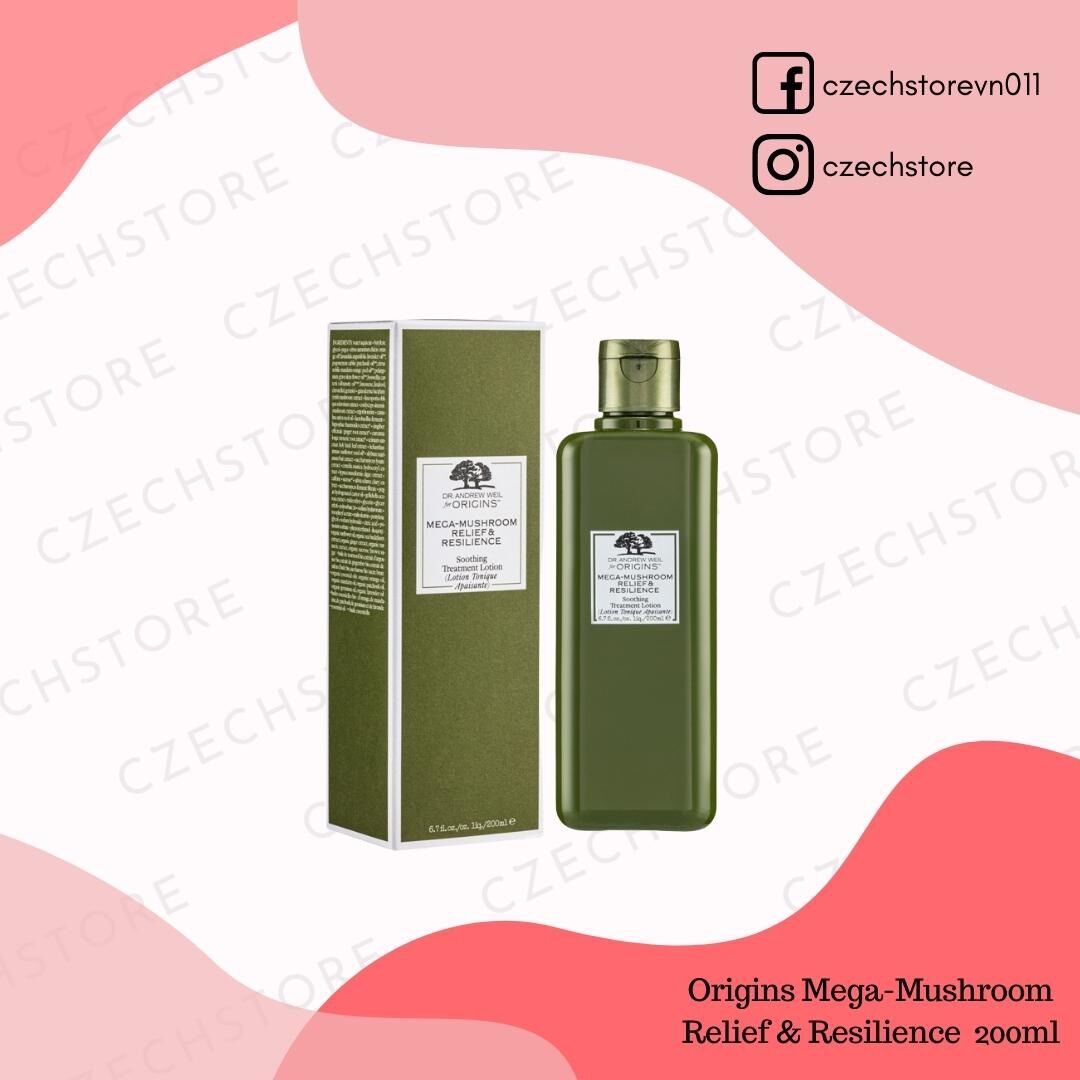 Toner nấm Origins Mega-Mushroom Relief&Resilence 200ml