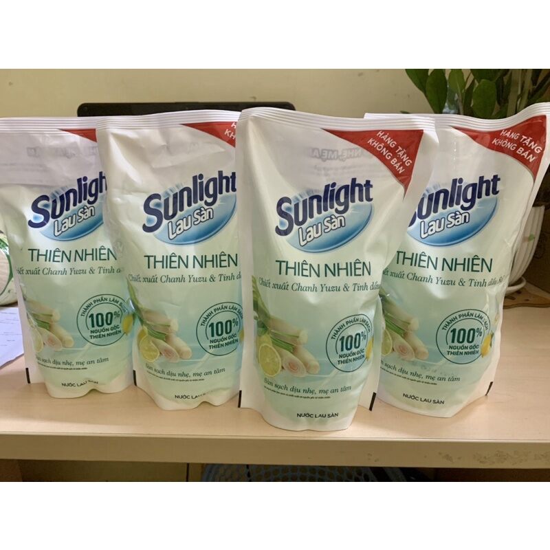 Nước lau sàn Sunlight Thiên nhiên hương chanh sả , túi 700ml
