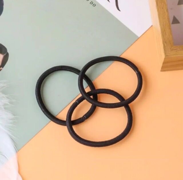 Dây buộc tóc trơn (5 sợi) - Handmade - DIY