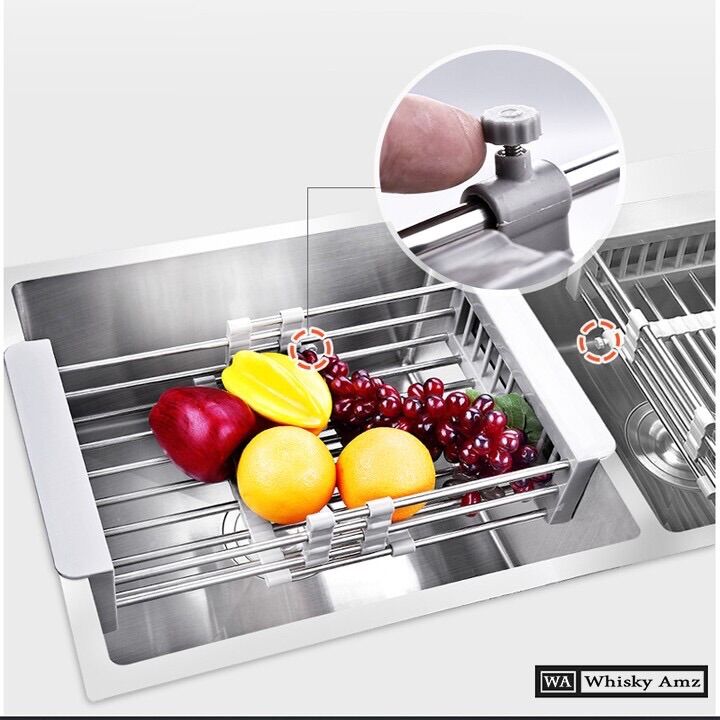 RỔ ĐA NĂNG, KHAY ĐỂ ĐỒ CHẬU RỬA CHÉN( gấp gọn)