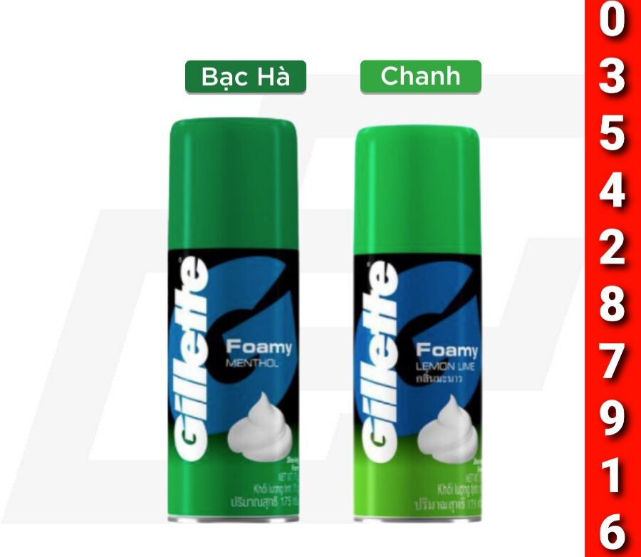 Bọt cạo râu gillette foamy 175ml