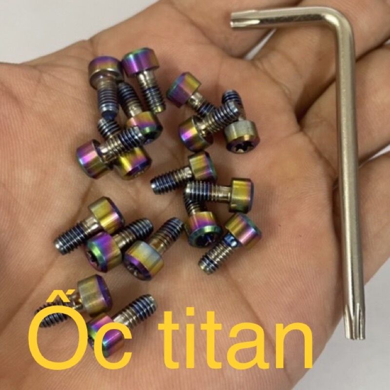 1 cặp ốc titan m4×8 tặng cây vặn ốc ,inox