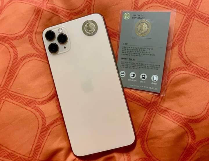 Miếng Dán chắn Sóng Điện từ 24k Gold newheart từ Hàn Quốc