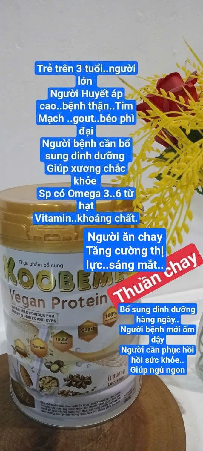 Sữa Hạt Thuần chay Xương khớp..Sáng mắt..KooBeMe 800g