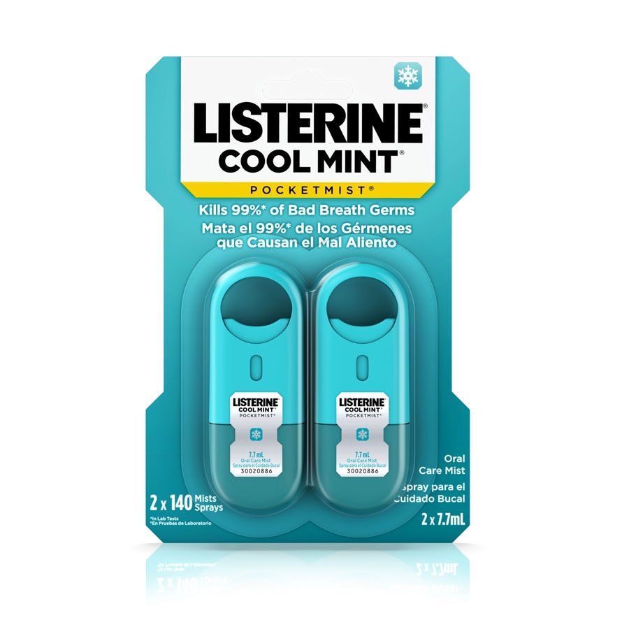 Bộ 2 Chai Xịt Thơm Miệng Listerine Pocketmist (2x7,7ml)