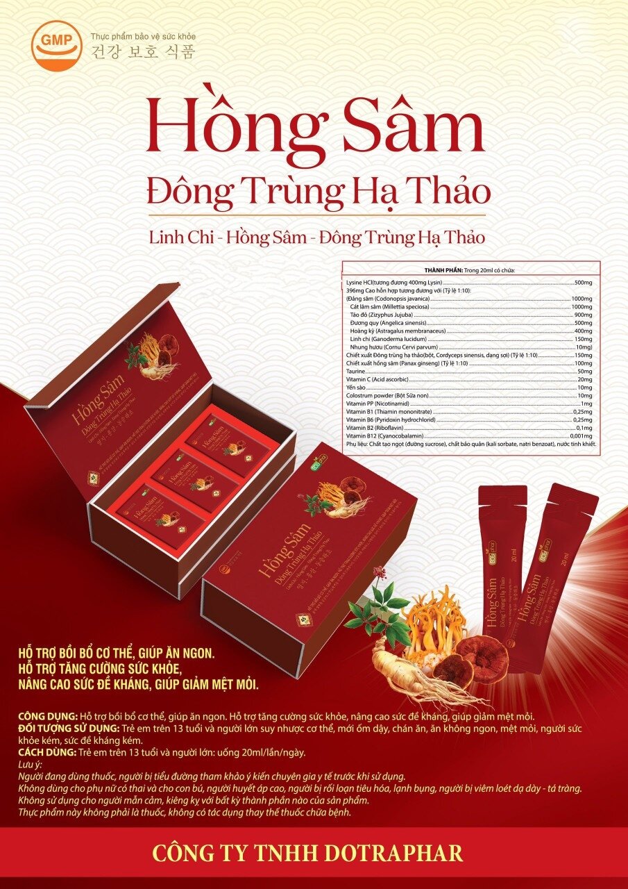 Hồng sâm đông trùng hạ thảo
