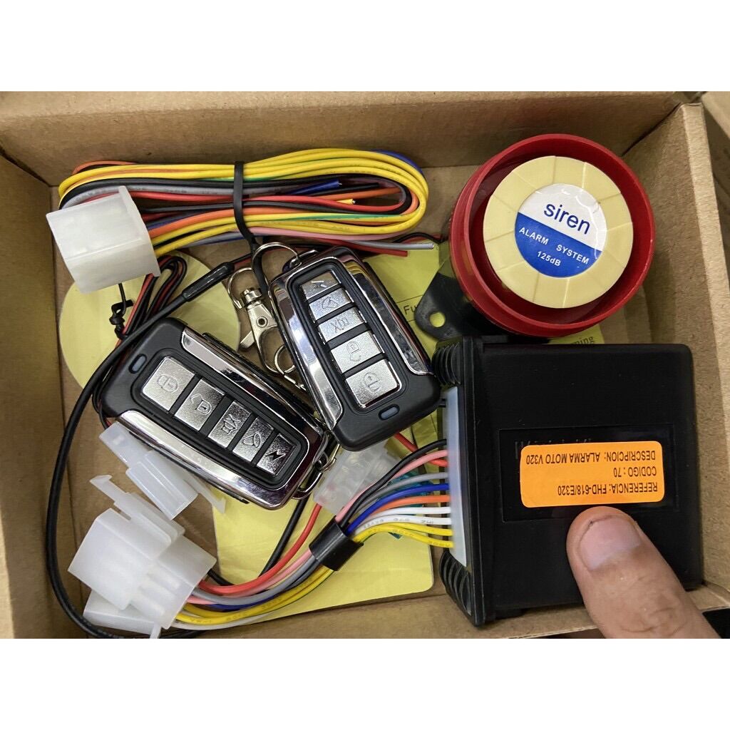 Bộ chống trộm báo động 5 nút gắn cho các dòng xe