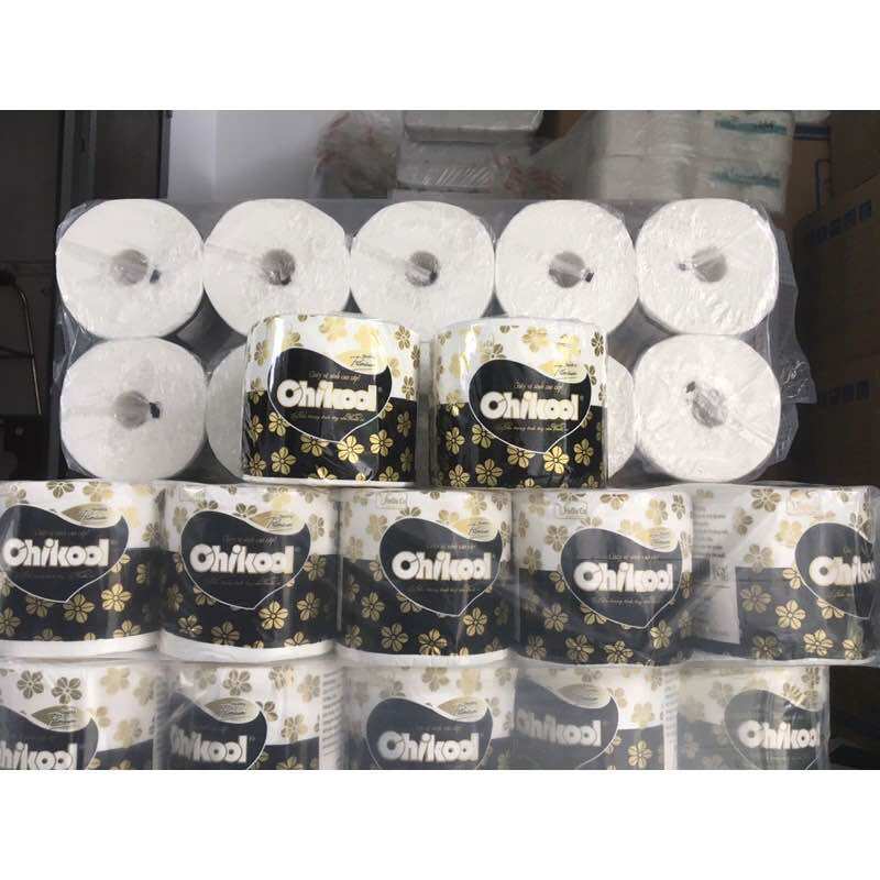 COMBO 2 LỐC 10 CUỘN CÓ LÕI CAO CẤP CHIKOOL - GIẤY LỤA 4 LỚP- MỀM MỊN VÀ DAI
