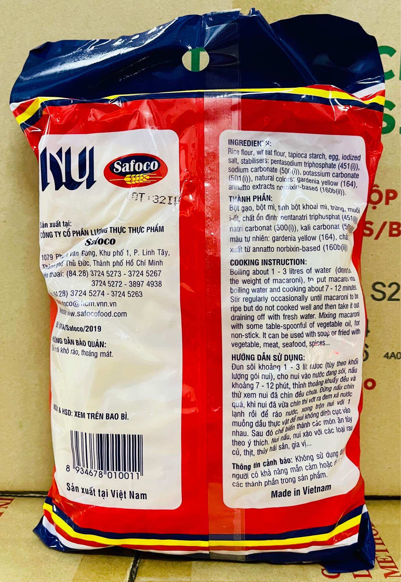 Safoco Twisted Pasta/Tube Pasta/C-Shaped Pasta Package (300-400-500g)