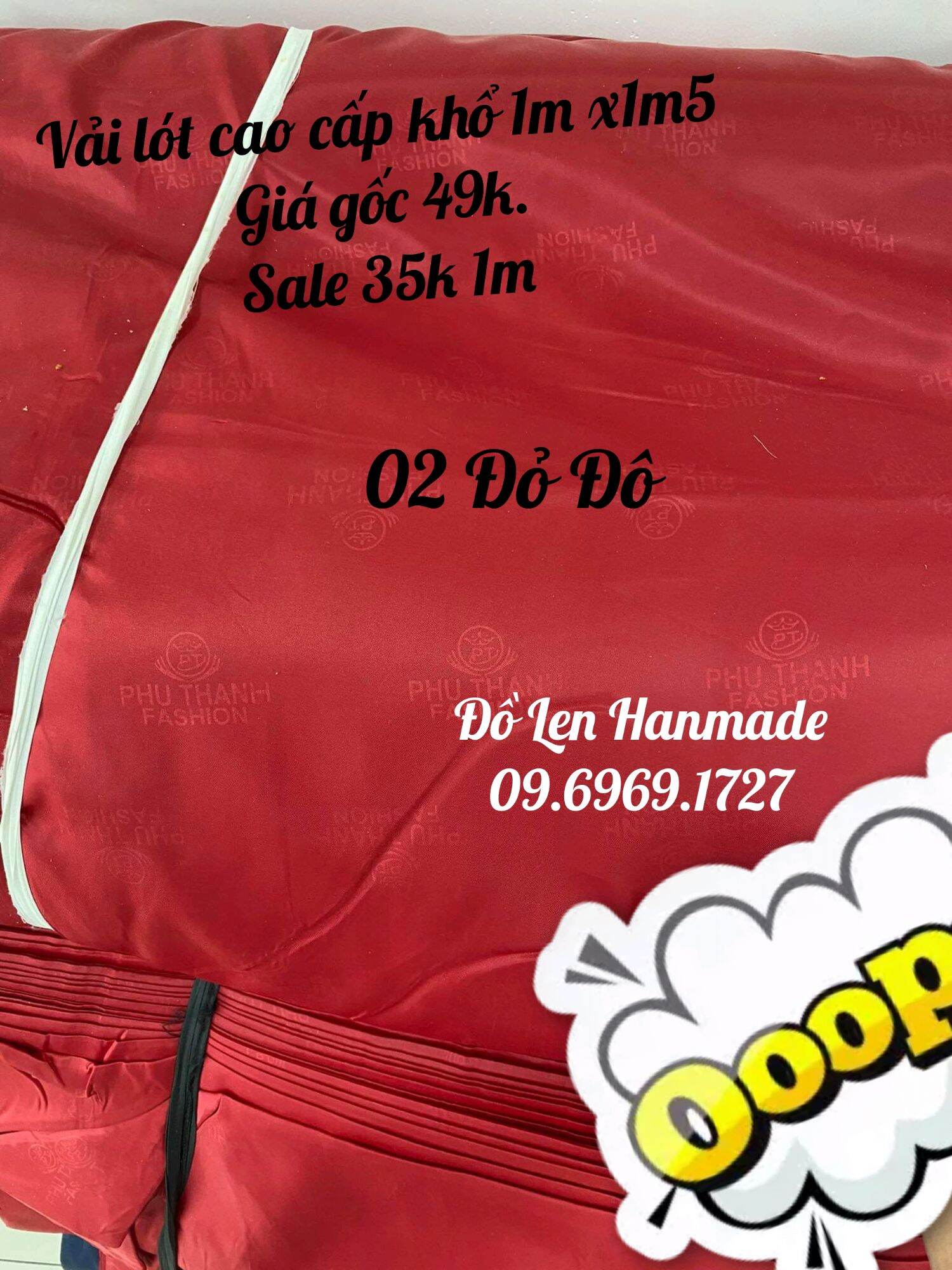 Vải Lót Túi Cao Cấp Khổ 1mx1m5