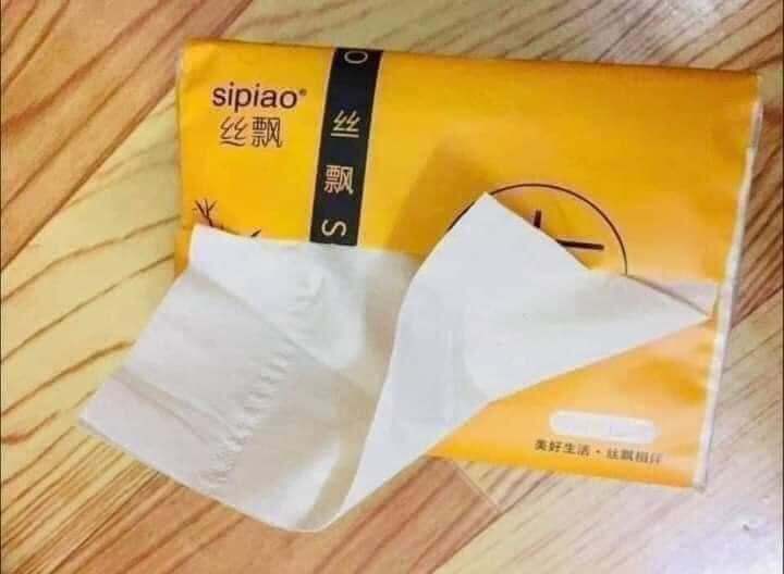 Giấy gấu trúc giấy sipao- bịch 10 gói gấu trúc- giấy rút- giấy ăn