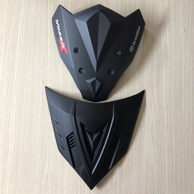 Ốp mặt nạ & mão winner x mẫu 2 đen nhám