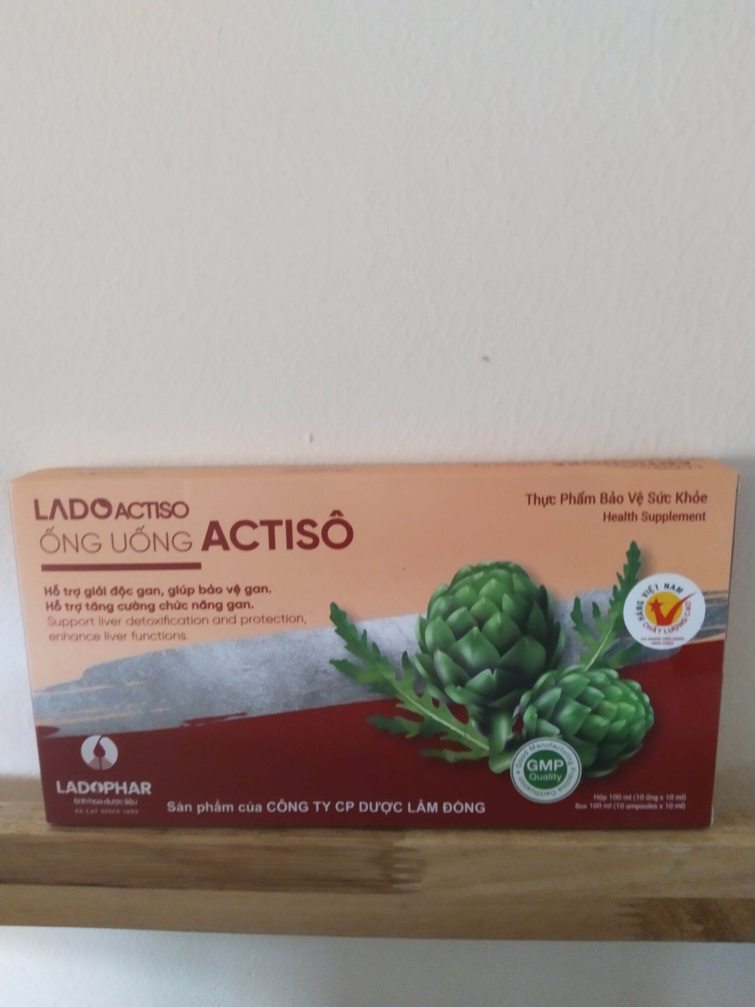 Atiso ống uống Ladophar Đà Lạt