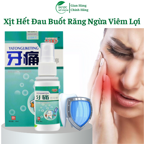 Xịt giúp giảm đau nhức răng giúp bạn có hơi thở thơm mát và hàm răng khỏe mạnh 20ml