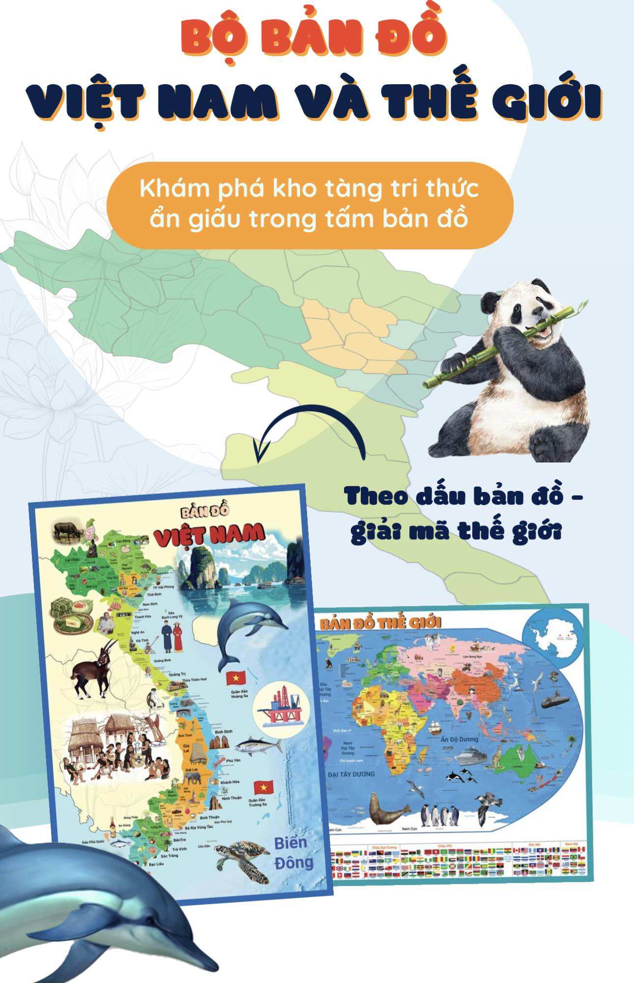 Bản đồ Việt Nam và Thế giới( khổ to 60x90)