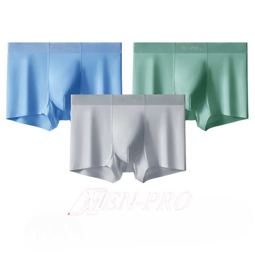 Quần Sịp Boxer Nam băng lụa Combo 3 kháng khuẩn Men Pro