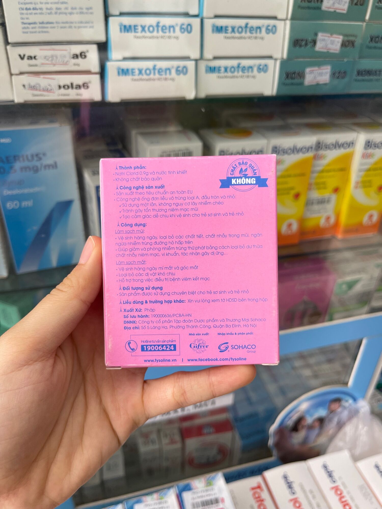 Nhước muối Fysoline (Pháp)