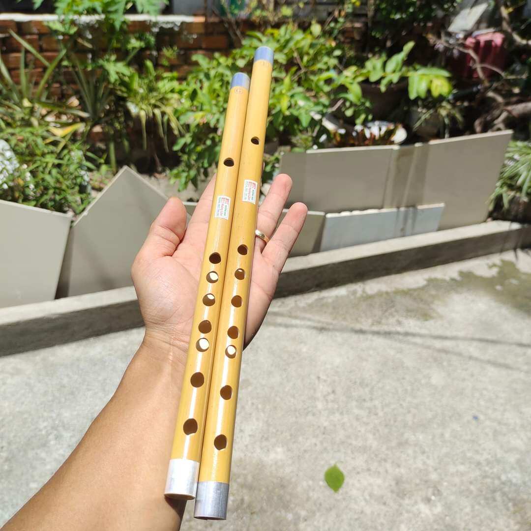 Cặp Sáo trúc HL10 - Đàn sáo trúc tone Sol Mi âm cao G5 E5 dành cho người mới tập thích âm điệu tươi vui Xưởng Sáo Hoàng Lâm