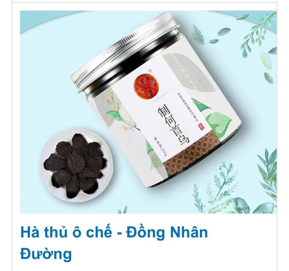 Hà thủ ô chế đồng nhân đường xanh tóc đỏ da