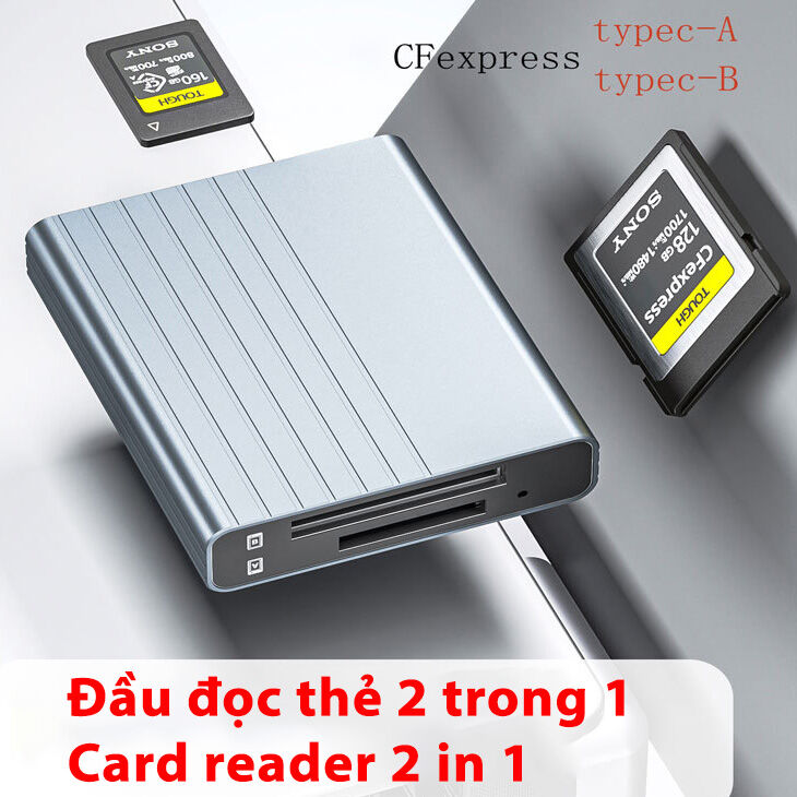 CFExpress Type-A và Type-B | Đầu đọc thẻ nhớ CFExpress A B USB 3.1 Gen2 High Speed 10Gbps tốc độ cao CF Express Type A Type B Card Reader