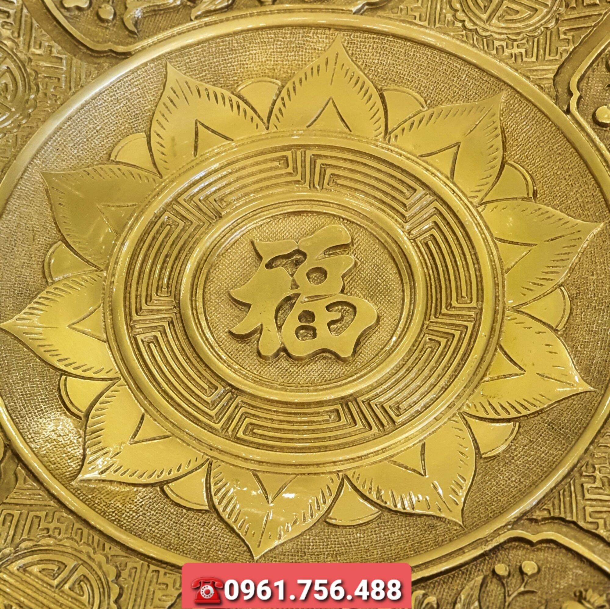 Mâm quả/ mâm đồng nguyên chất 35cm