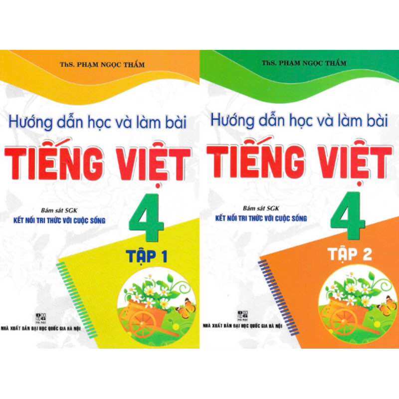 Sách -(Combo)Hướng Dẫn Học Và Làm Bài Tiếng Việt 4 (Bám Sát SGK Kết Nối Tri Thức Với Cuộc Sống)