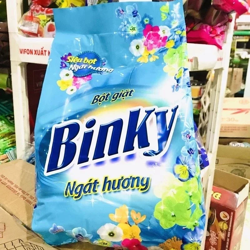 💥Tốp 1 Túi Bột Giặt BinKy 2kg Siêu bọt ngát hương chính hãng giá tốt nhất .