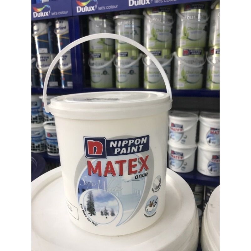 Sơn nước nipon matex trắng trong nhà 4.8