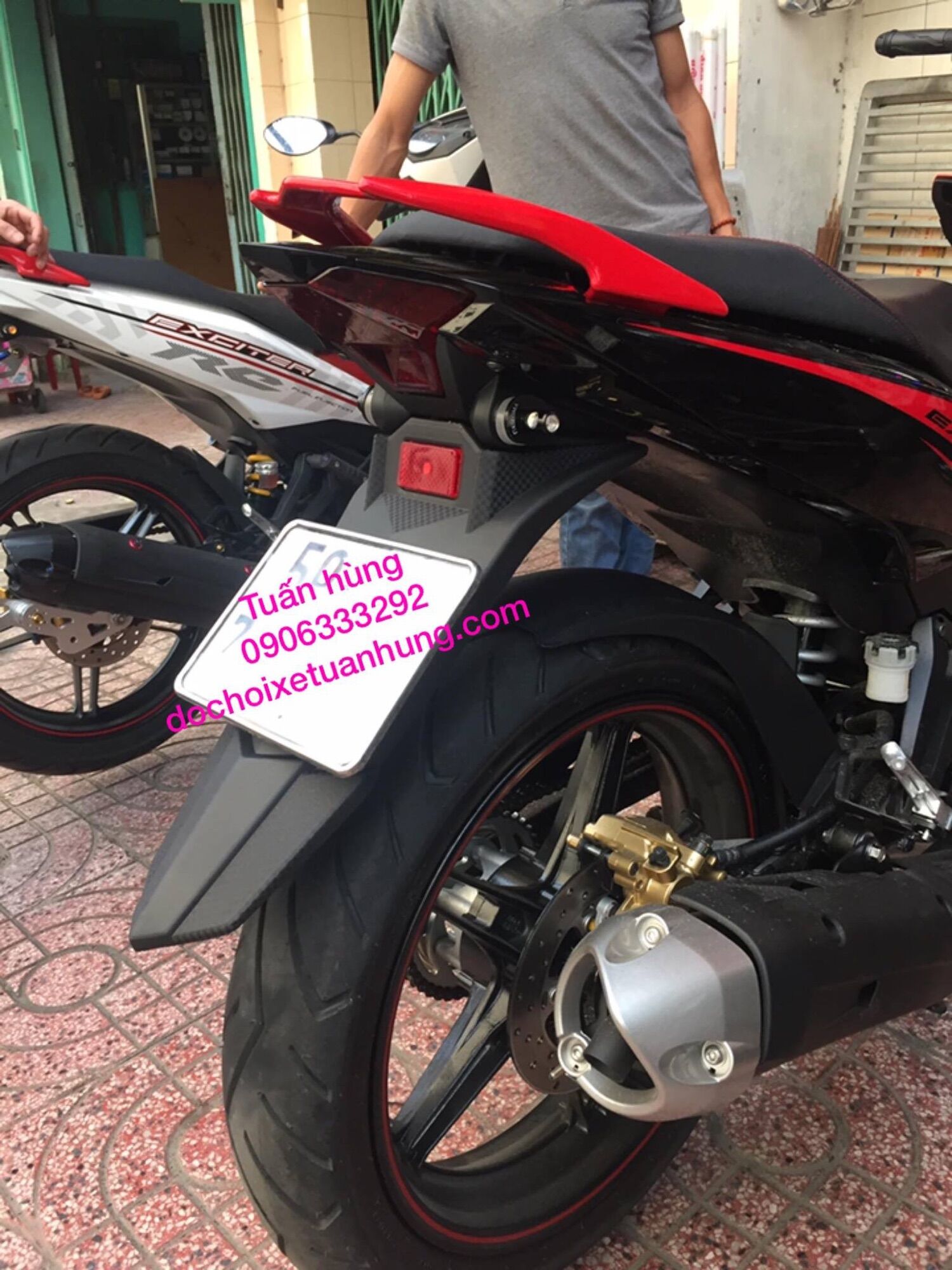 Dè Exciter, Đuôi Dè Fz Gắn Ex 150